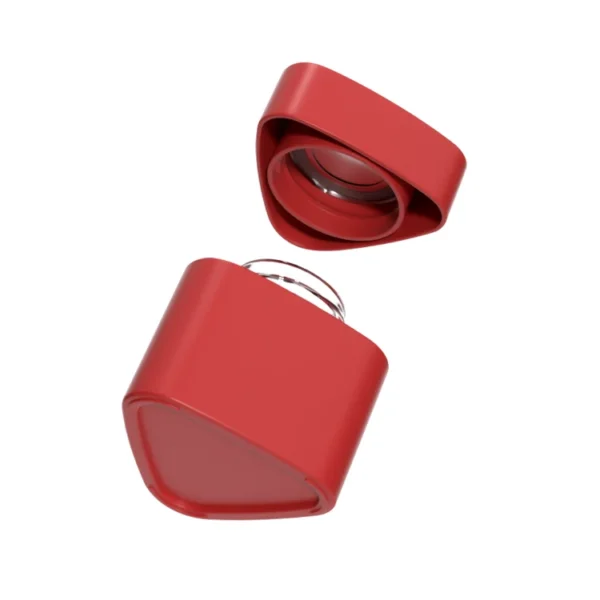 red triangle shape pop vac jar (6)