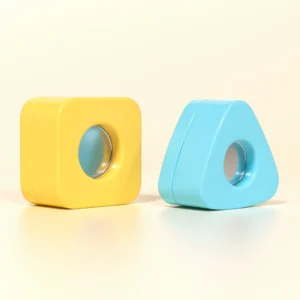 blue and yellow dab jar