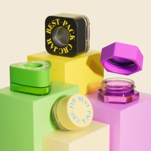 square Triangle Hexagon pop vac jar