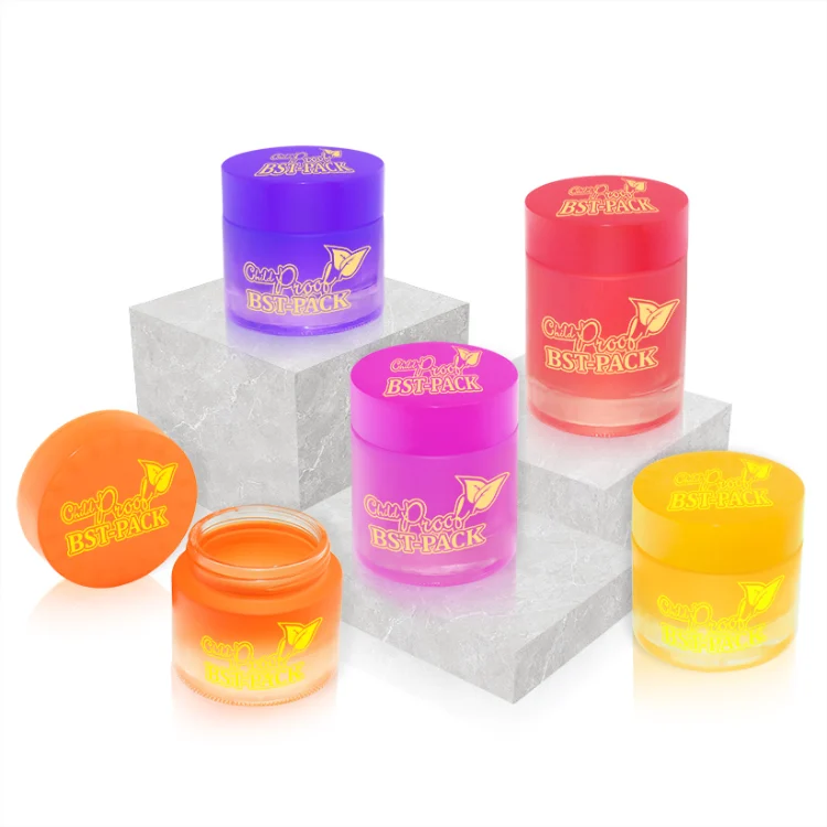 matte printing glass cannabis jar