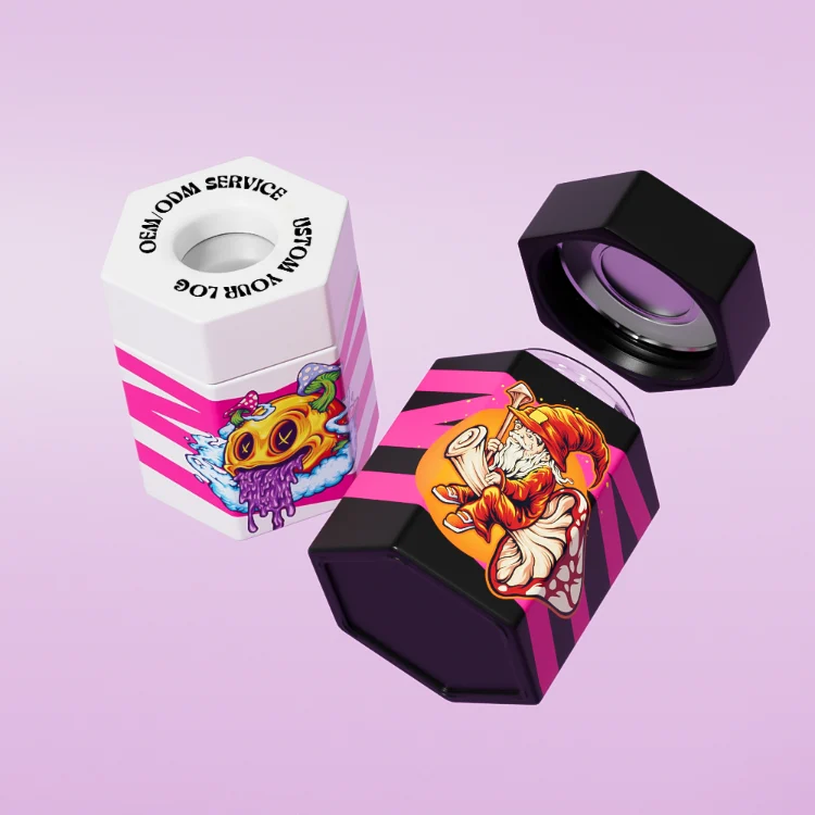 hexagon shape pop vac weed jar (4)