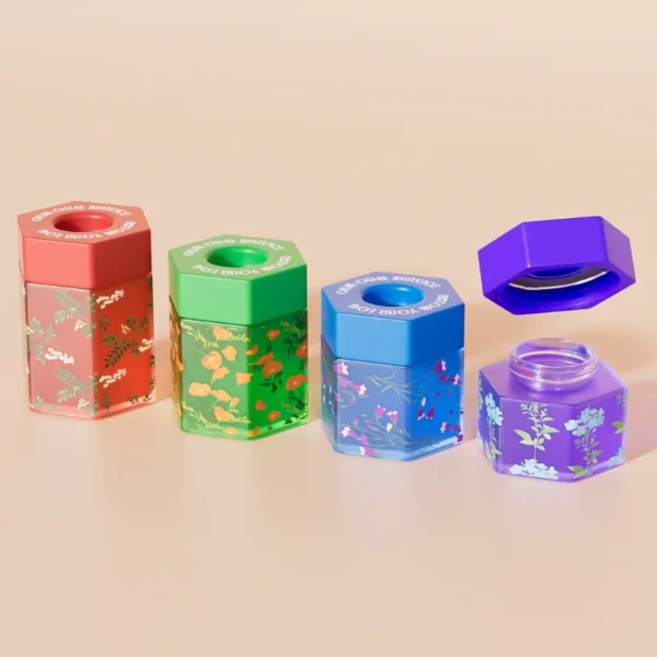 hexagon shape pop vac weed jar (5)