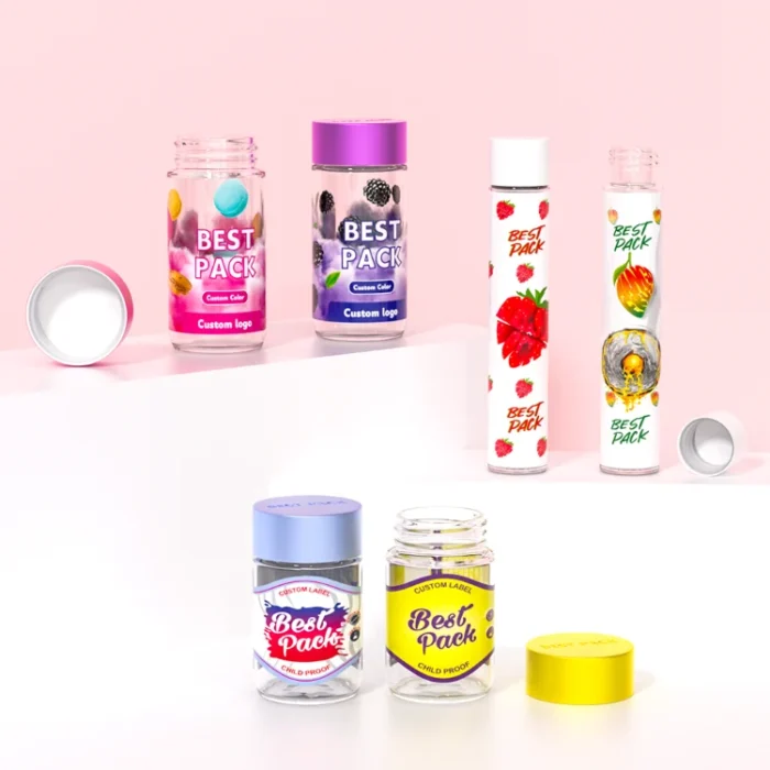 multi type pre roll jars with printing
