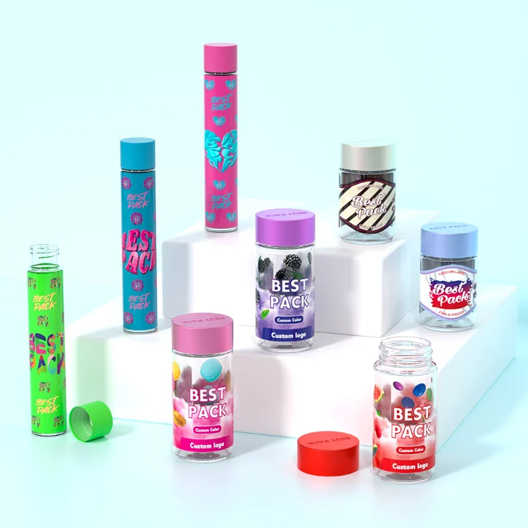 glass pre roll tube with multi pattern printed