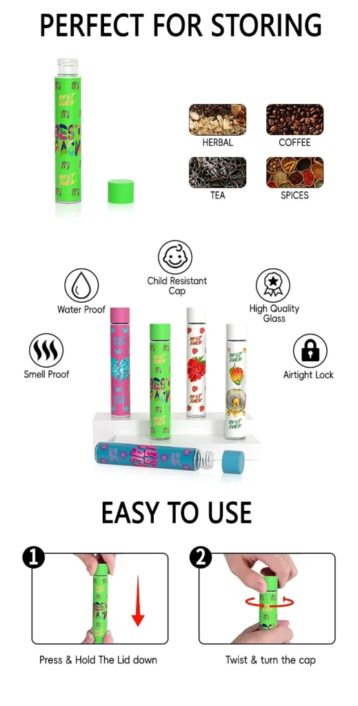 CR lid pre roll tube with printing