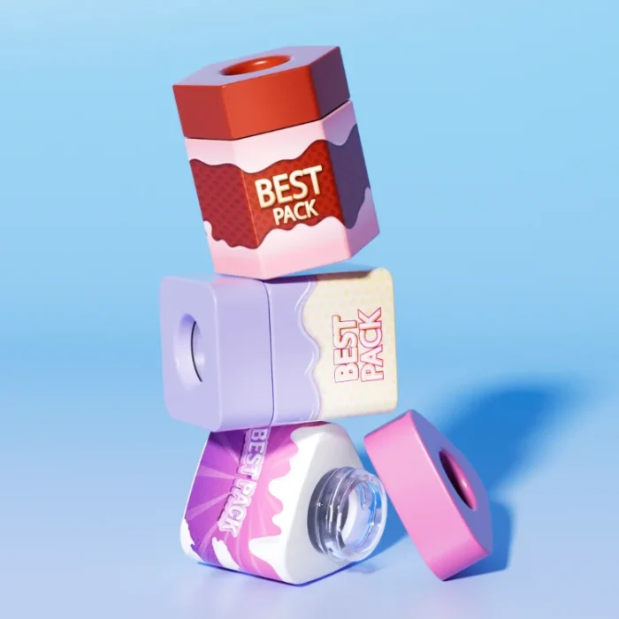 uv printing square triangle hexagon shape weed jars