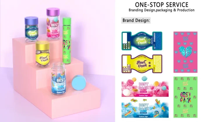 private label glass pre roll tube