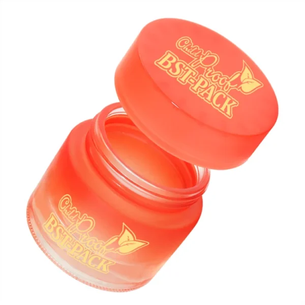 frost orange weed glass jar