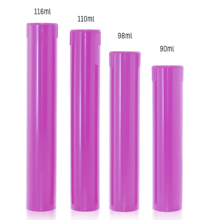 90mm 98mm 110mm 116mm plastic pre roll tube