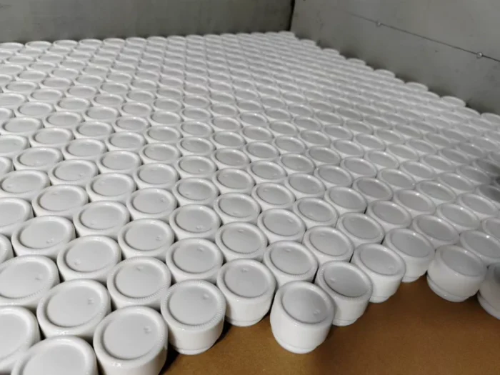 white color weed jars