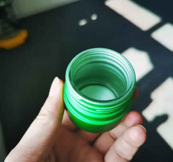 spray coating weed jar