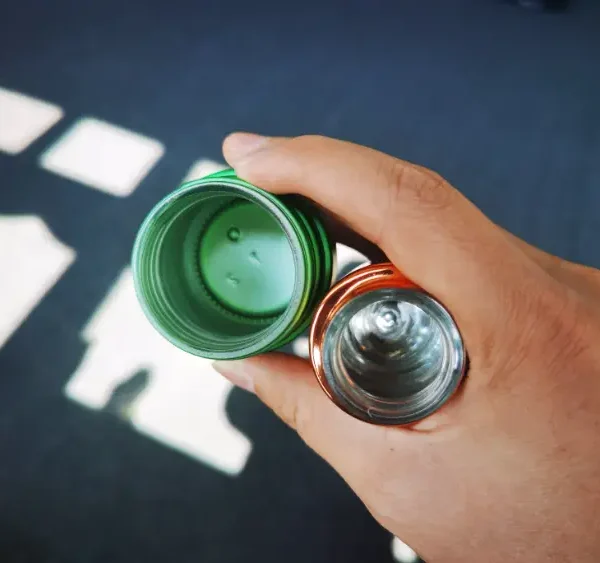 spray coating and electroplate painting glass weed jar