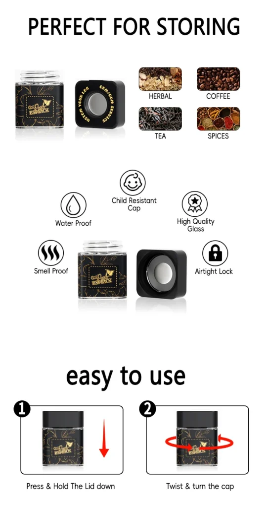 Child proof jar guide