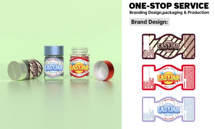 aluminim electroplated weed jars custom options