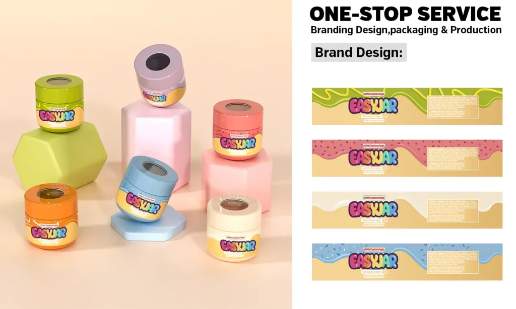 custom options of weed jars with magnifier lid