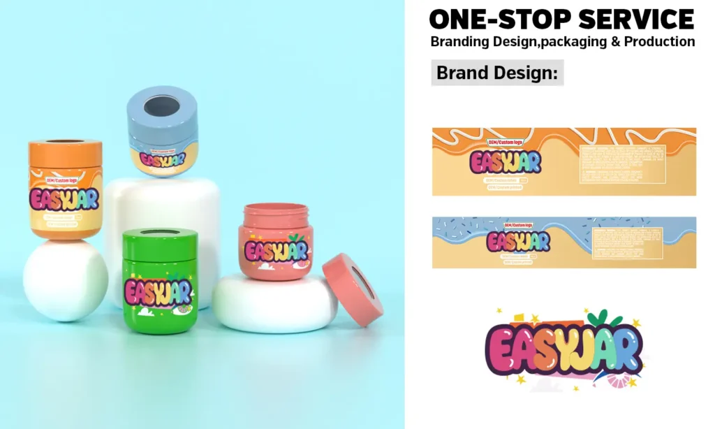 custom options of weed jars with magnifier lid