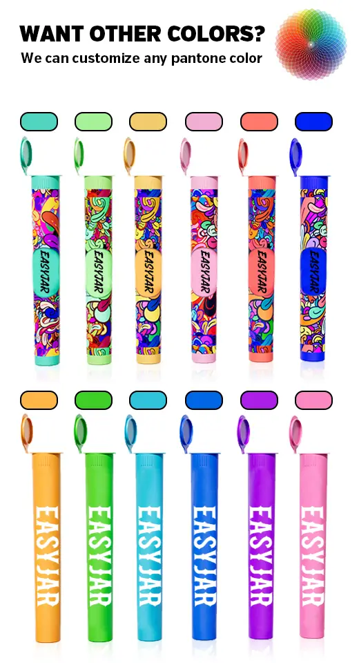 pop top pre roll tube custom options