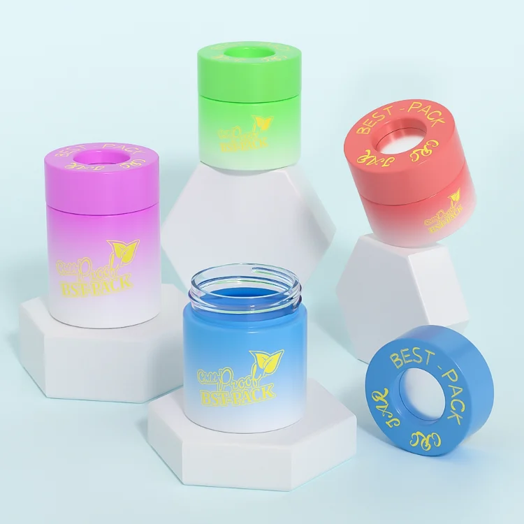 weed jar with pop vac closure