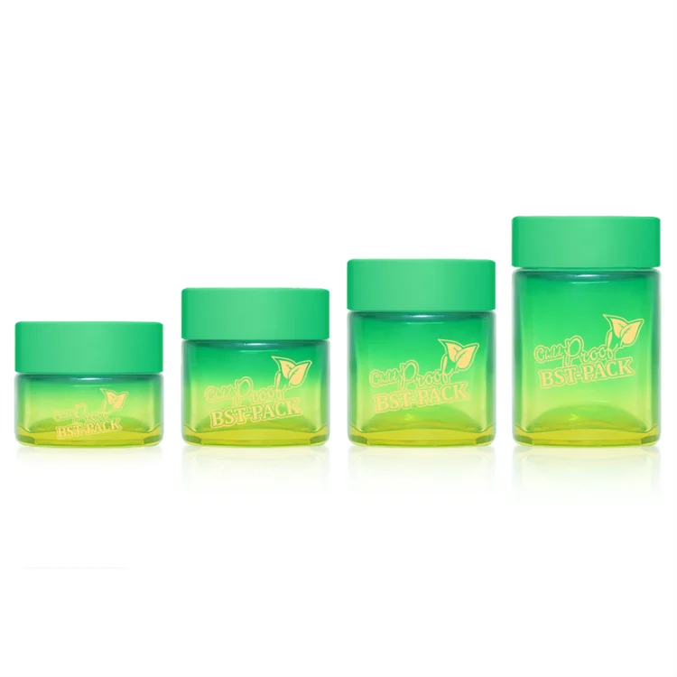 cocentrate jar with green coating