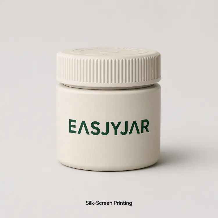 Silk-Screen Printing on a custom ceramic weed jar