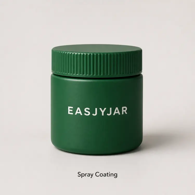 Spray Coating on a custom ceramic weed jar