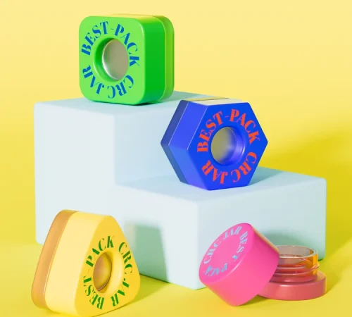 square Triangle Hexagon pop vac jar