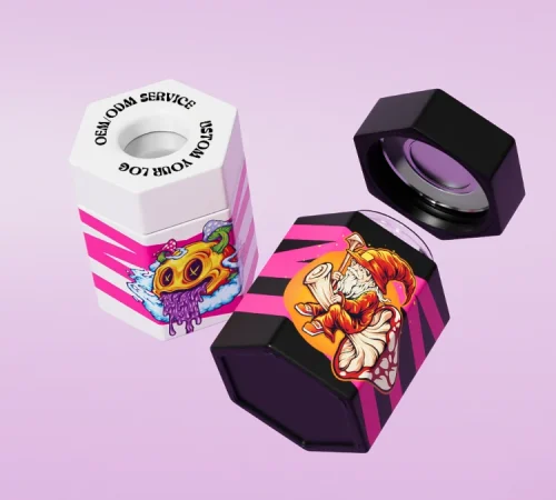 hexagon shape pop vac weed jar (4)