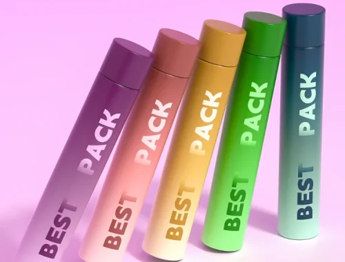 matte color pre roll glass tube with logo custom