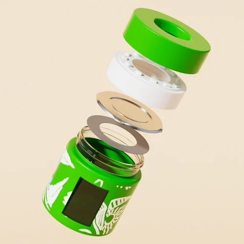 pop vac open window weed jars with child proof and vacuum Function